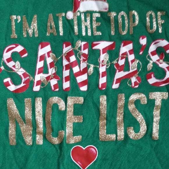 The Children's Place Green and Red Santa Pajama Set - Picture 2 of 3